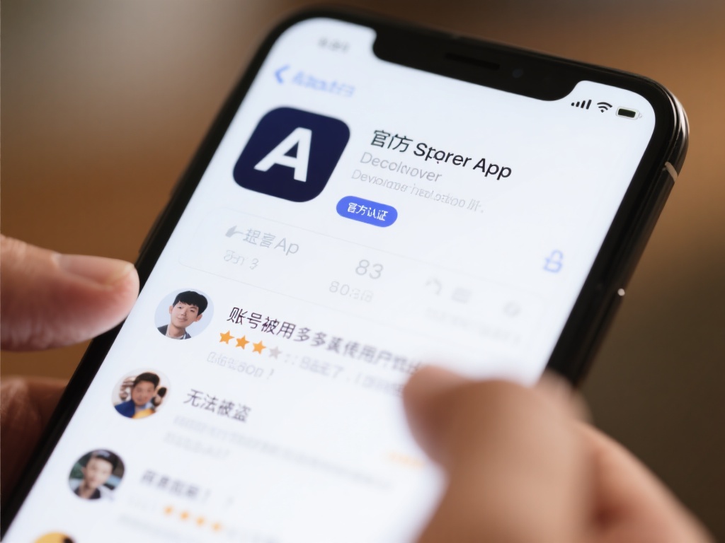 在应用商店下载时，仔细查看开发者信息是否为官方认证